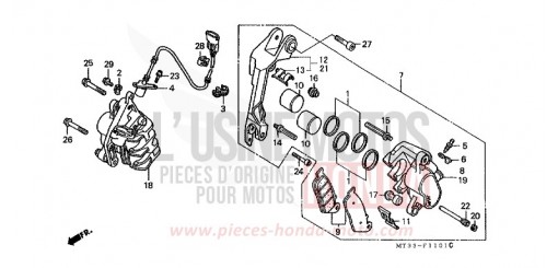 VORDERRAD-BREMSSATTEL (ST1100AN/AP/AR) ST1100AR de 1994